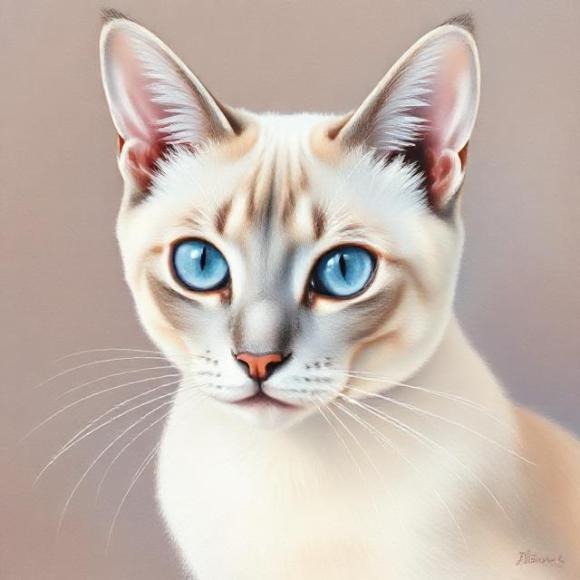 Кошка табби поинт - смотрит в самую душу